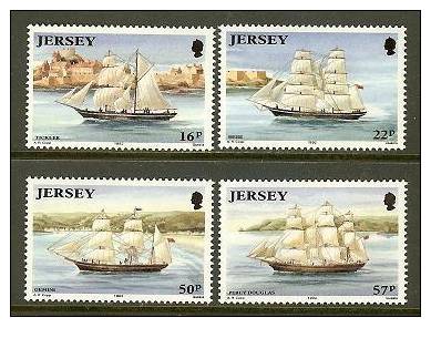 JERSEY 1992 MNH Stamp(s) Ships 577-580 #4317 - Ships