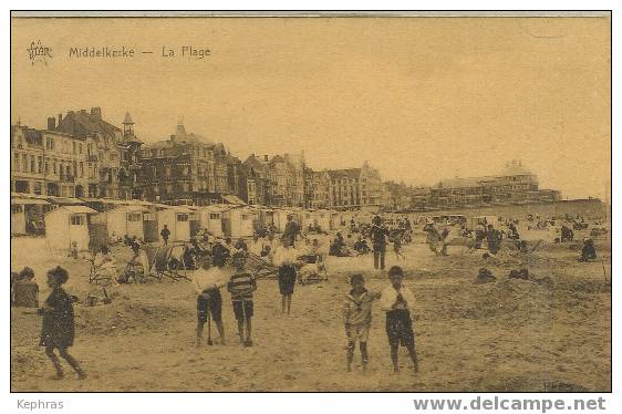 MIDDELKERKE : La Plage - Cachet De La Poste 1927 - Middelkerke