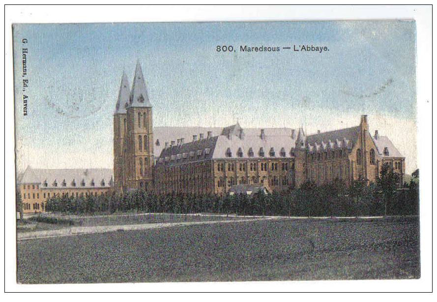 4215 -  Maredsous - L' Abbaye - G Hermans Ed. Anvers (N°800) - Anhée