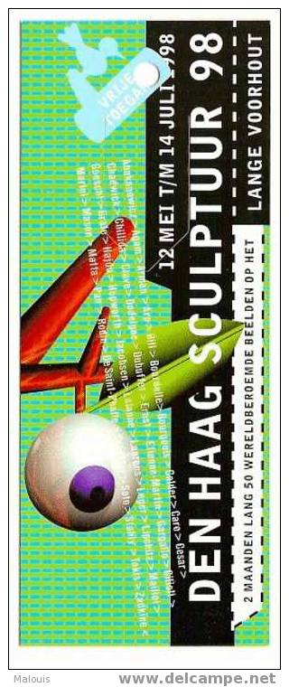 Bookmark (PagerClip), Advertisement, Reclame. Den Haag Sculptuur 1998. Sculpture. - Bladwijzers