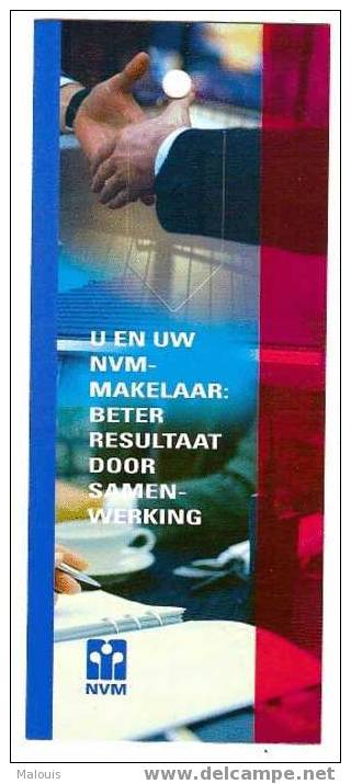 Bookmark (PagerClip), Advertisement, Reclame. NVM Makelaars. - Bladwijzers