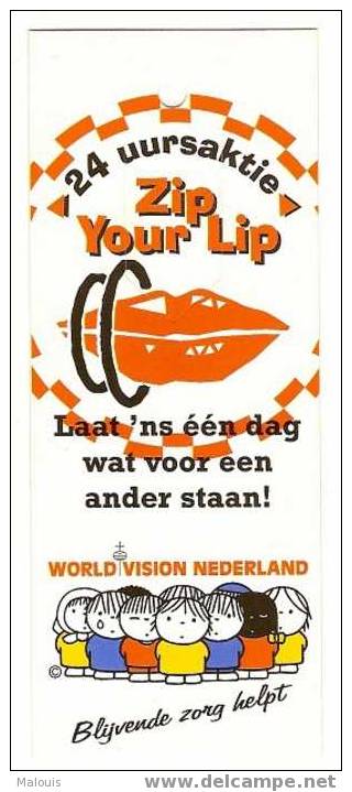 Bookmark (PagerClip), Advertisement, Reclame. Dick Bruna. Zip Your Lip. - Bladwijzers