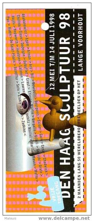 Bookmark (PagerClip), Advertisement, Reclame. Den Haag Sculptuur 1998. Sculpture - Bladwijzers