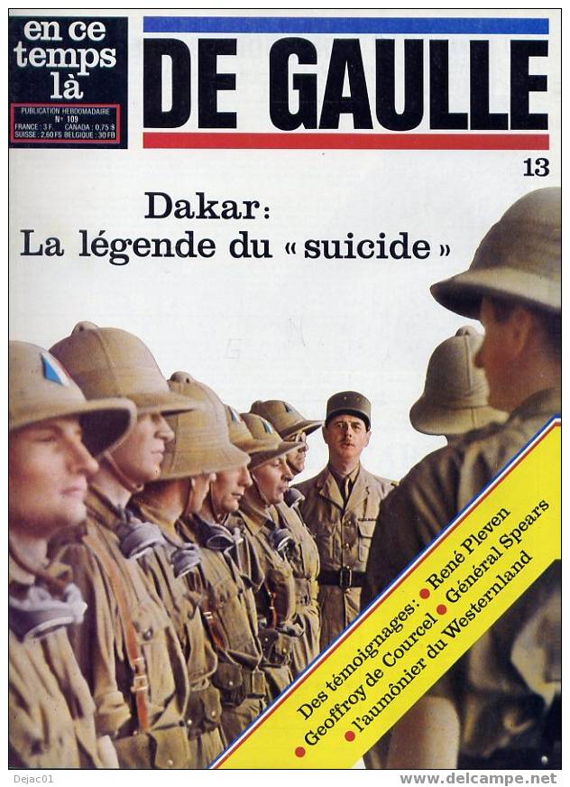 Collection En Ce Temps Là - De Gaulle N°13 - Geschiedenis