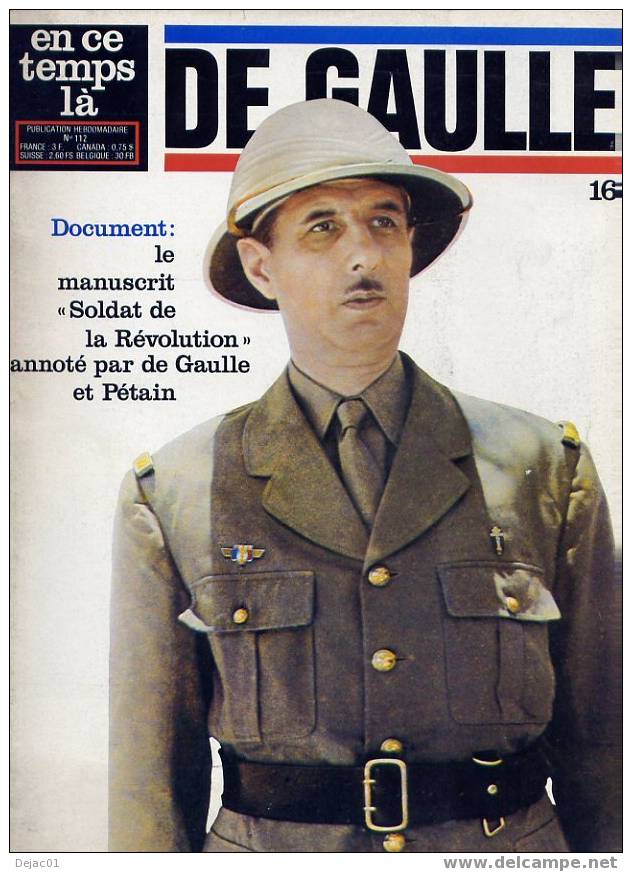 Collection En Ce Temps Là - De Gaulle N°16 - History