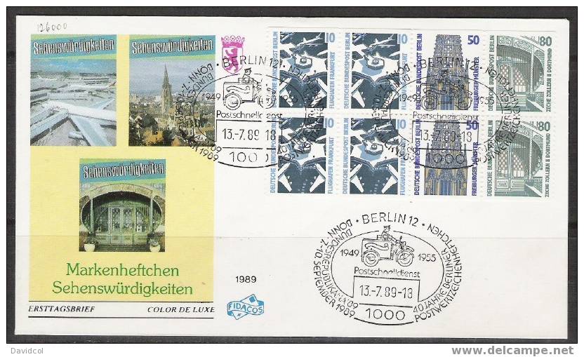 S376.-.BERLIN .- 1989 .- MI: H BLATT 22   F.D.C. / ERSTTAGSBRIEF . VALUE: 110.00  EUROS - Autres & Non Classés