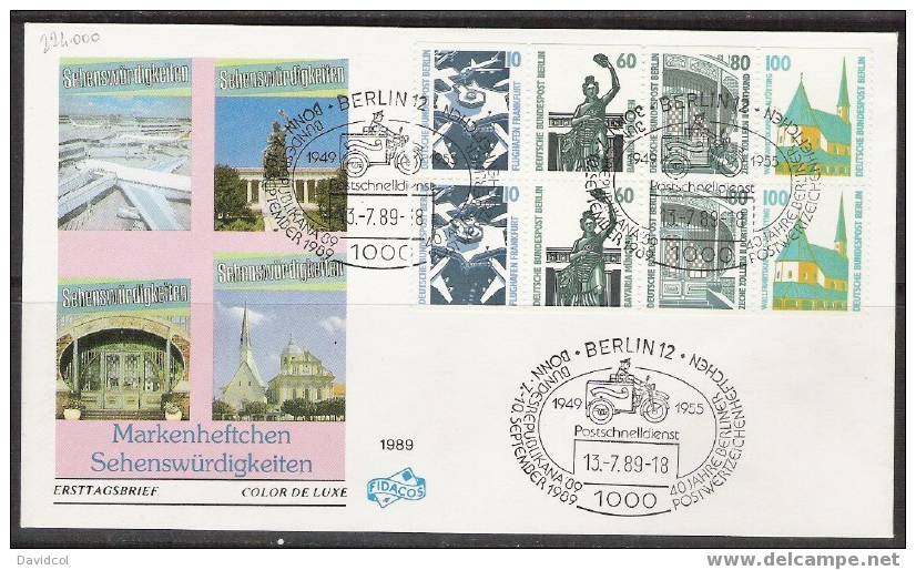 S375 - BERLIN - 1989 - MI:H BLATT 23 - FDC-ERSTTAGSBRIEF- VAL:€ 160.00 - 1981-1990