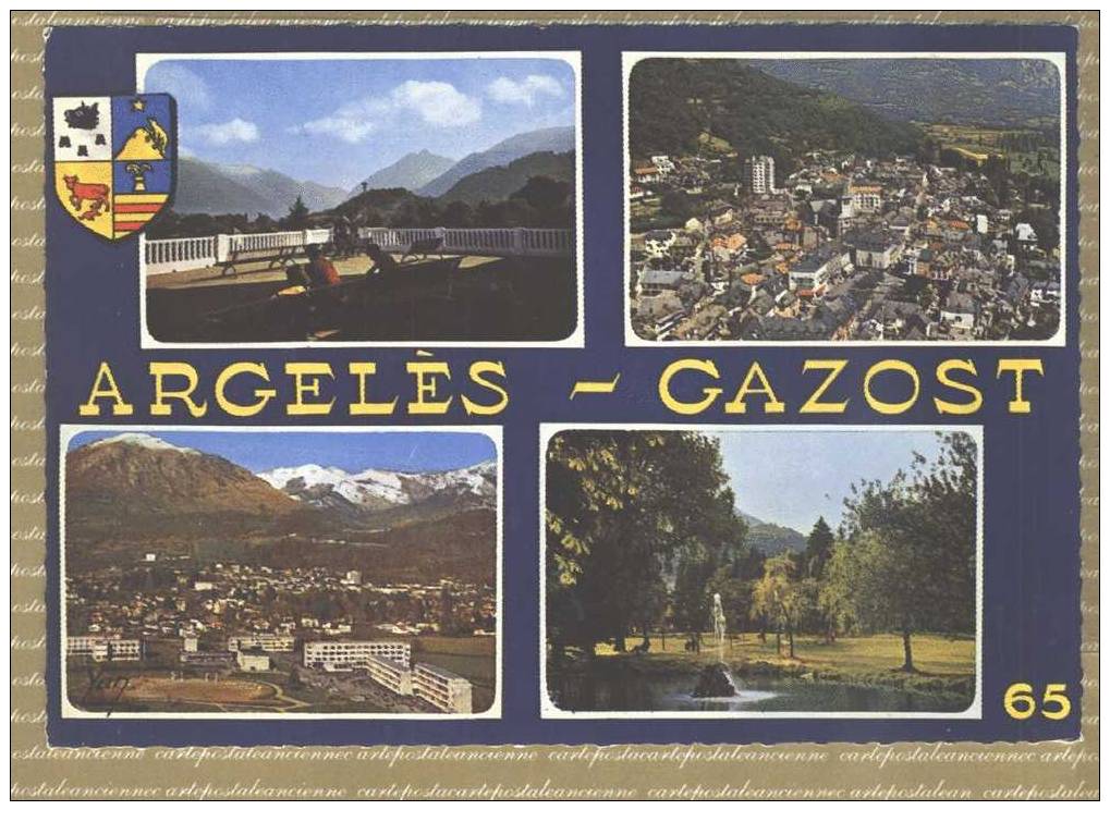 65 ARGELES GAZOST MULTIVUES CPM PHOTOCOULEUR Ed YAN CHAMBON 1266 Etat PARFAIT / N.VOYAGE /C5068 - Argeles Gazost