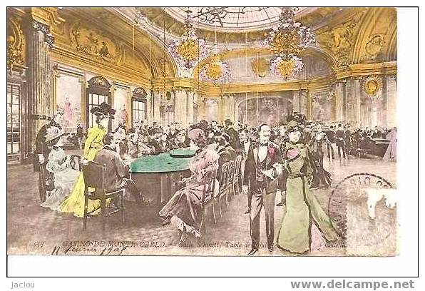 CASINO DE MONTE CARLO  TABLE DE ROULETTE REF 1308 - Casinos