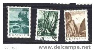 BULGARIE ° 1968 N° 1618 1619 1620 TIMBRES PAYSAGES YT - Used Stamps