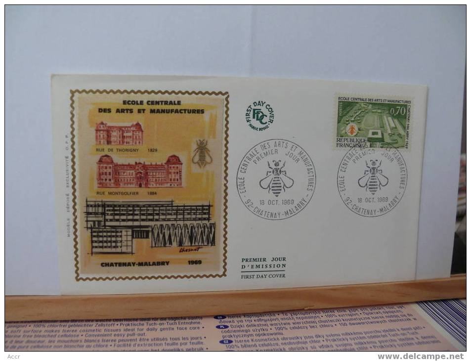 France FDC 1969 École Centrale Des Arts Et Manufactures _ Châtenay-Malabry - Física