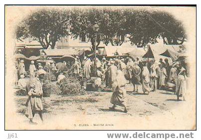 Blida Marché Arabe Pli En Haut à Droite - Blida