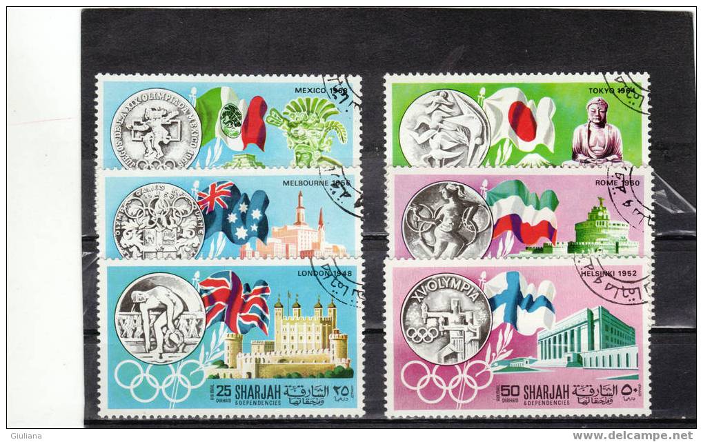 Sharjah  - Serie N. 496/01 Used (Michel) 1968  JO Messico 1968 - Ete 1968: Mexico