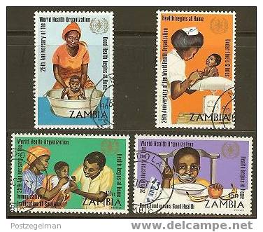 ZAMBIA 1973 CTO Stamp(s) W.H.O. Conf 111-114 #6383 - Zambia (1965-...)