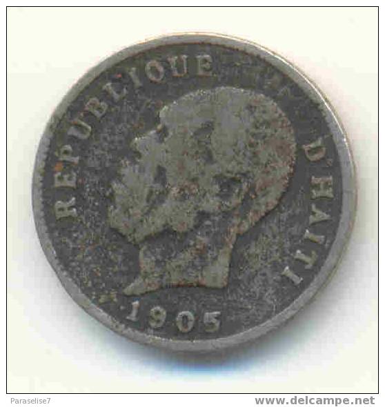 HAITI   5  CENTIMES  1905 - Haití