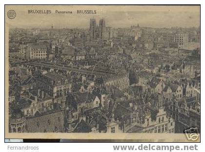 BRUXELLES PANORAMA  1927  CPA - Viste Panoramiche, Panorama