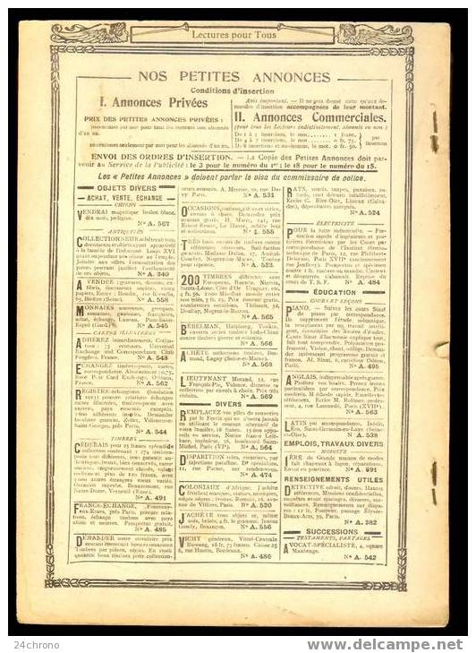 Lectures Pour Tous: Pétain Et Fayolle, Heath Robinson, Japon, Football 1ère Coupe De France, Périscope (07-1120) - History