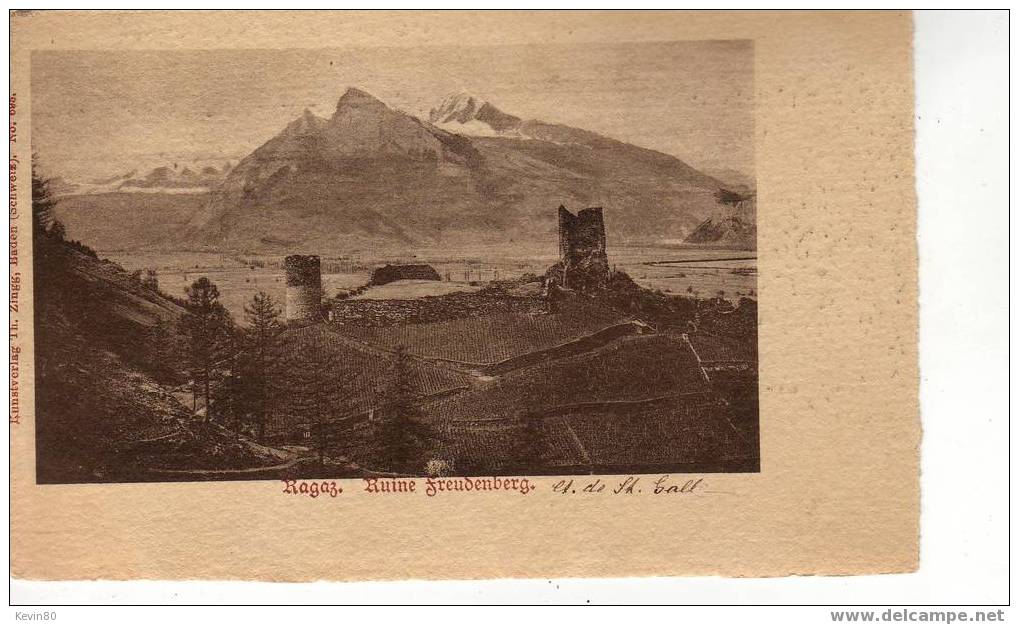 SUISSE Ragaz Ruine Freudenberg - Berg