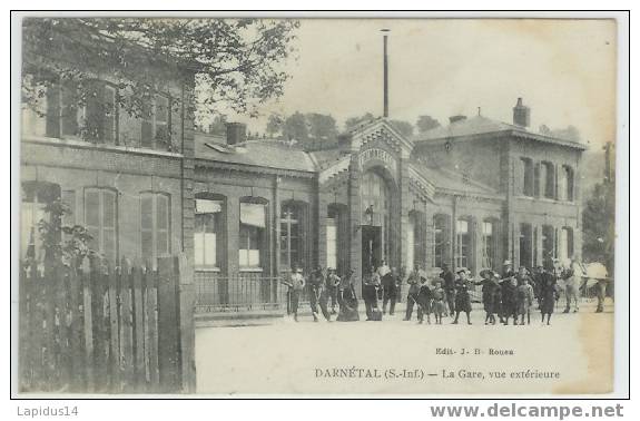 208 B /CPA  DARNETAL  LA GARE VUE EXTERIEURE - Darnétal