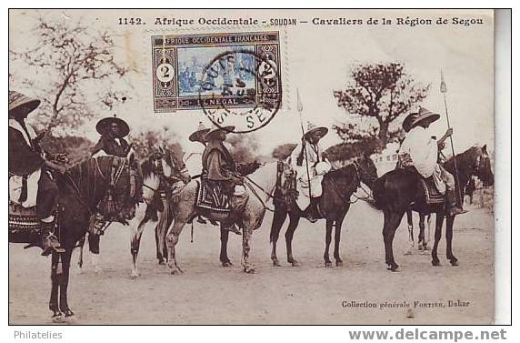 CAVALIERS DE LA REGION DE SEGOU 1916 - Sudan