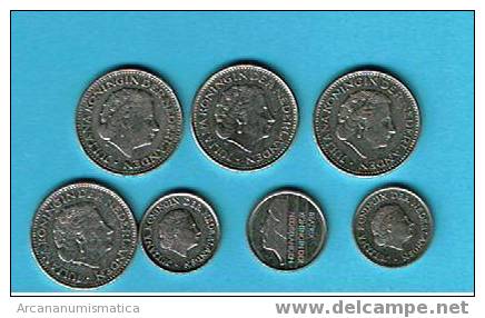 HOLANDA  LOTE DE 7 MONEDAS CIRCULADAS  DL-336 - Collections