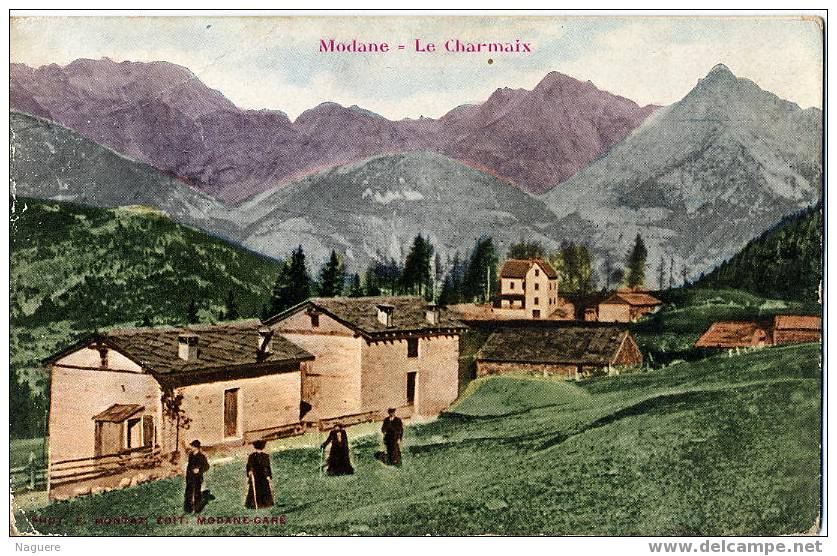 MODANE  -  LE CHARMAIX  -  CPA COULEUR - Modane