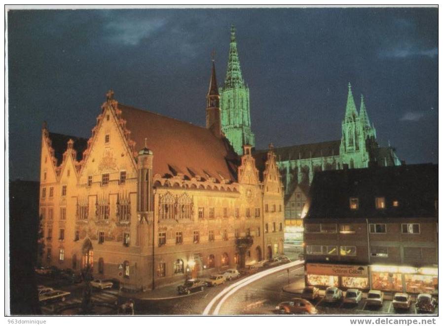 Ulm An Der Donau - Rathaus Bei Nacht - Ulm