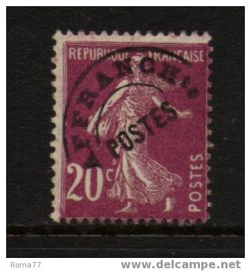 ES121 - FRANCIA , Preobliterati : Il 20 Cent Lilla Bruno  N 54 * - 1893-1947