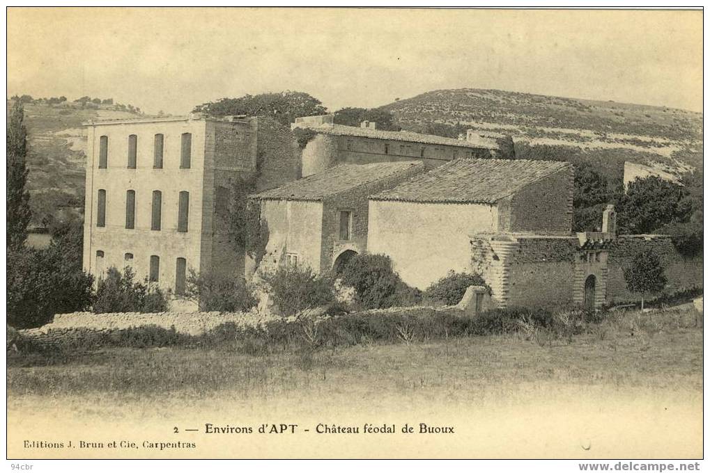 Cpa (84) De APT - Chateau Feodal De Buoux - Apt