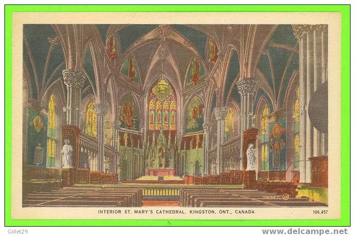 KINGSTON, ONTARIO - INTERIOR ST. MARY'S CATHEDRAL - VALENTINE BLACK CO LTD - - Kingston