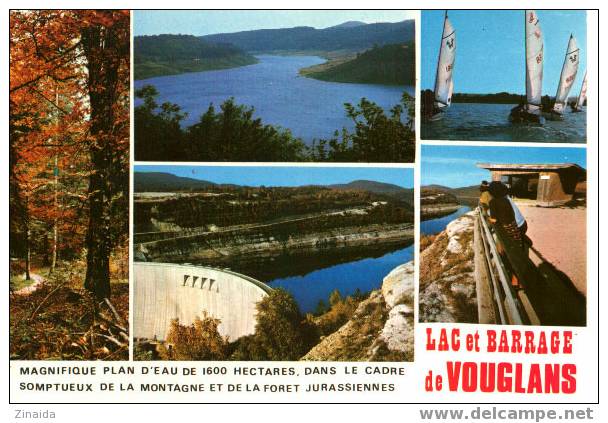 CARTE POSTALE DES ENVIRONS D ORGELET :   LAC ET BARRAGE DE VOUGLANS - Orgelet