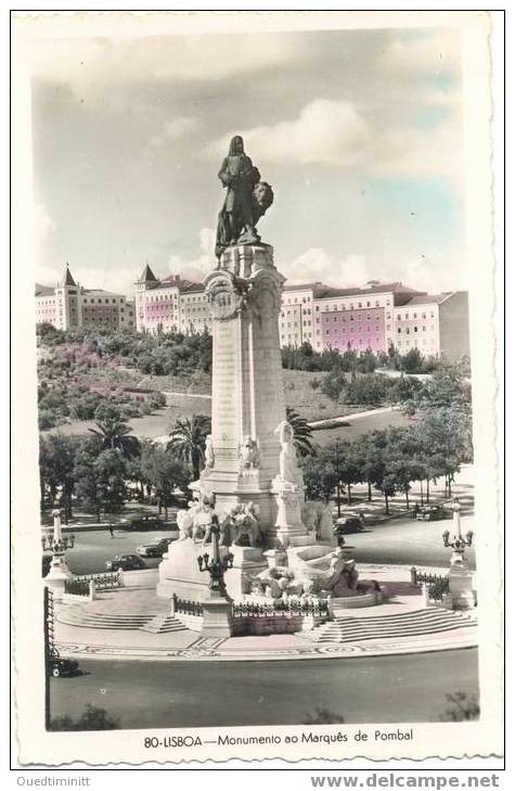 Portugal.Lisboa.Monumento   Ao Marques De Pombal.Belle Cpsm Coul. - Lisboa