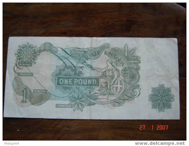 ONE POUND NON DATE (1966-1977)     N° 3 - 1 Pound