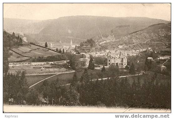 LAROCHE : Vue Prise De Notre-Dame Devant Yon - TOP CPA - Courrier De 1905 - La-Roche-en-Ardenne