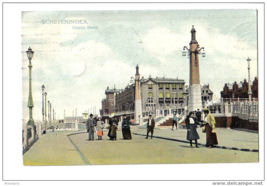 SCHEVENINGEN Oranje Hotel Gelopen 1909  Zie Scans - Scheveningen