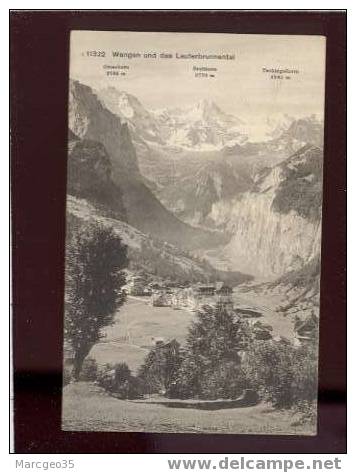 14519 Wengen & Das Lauterbrunnental édit.photoglob N°11322 Belle Carte - Lauterbrunnen