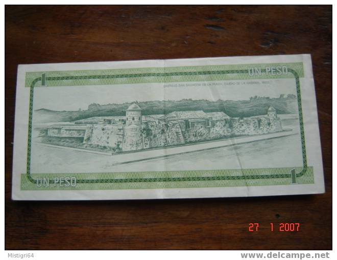 1 PESOS SERIE B NON DATE 1985 - Cuba