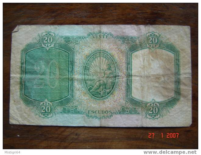 20 ESCUDOS 1959 BANCO DE PORTUGAL - Portogallo