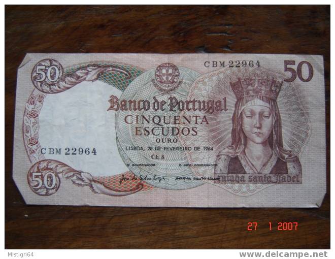 50 ESCUDOS 1964 BANCO DE PORTUGAL - Portugal