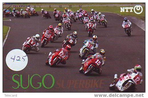 MOTORSPORT MOTORRACE Sur Telecarte Japan (425) - Sport