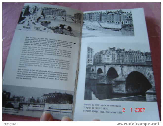 LIVRET : PARIS 34 PONTS 1972 - Tourism