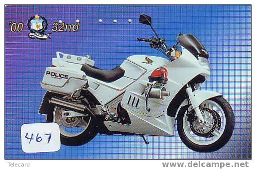 POLITIE POLICE MOTORSPORT MOTOR MOTORBIKE Op Telefoonkaart Japan (467) - Polizei