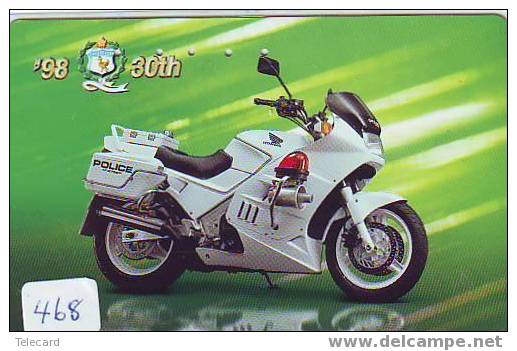 POLITIE POLICE MOTORSPORT MOTOR MOTORBIKE Op Telefoonkaart Japan (468) - Police