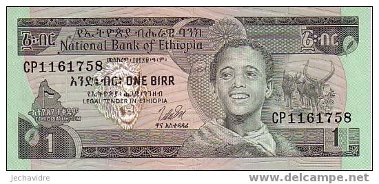 ETHIOPIE    1 Birr   Non Daté (1976)   Pick 30b  Signature 2   ***** BILLET  NEUF ***** - Etiopía