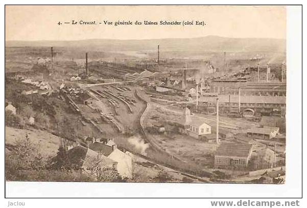 VUE GENERALE DES USINES SCHNEIDER LE CREUSOT REF2260 - Industrial