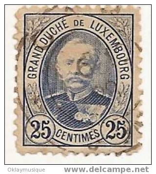 Timbre Luxenbourg - 1891 Adolphe Frontansicht