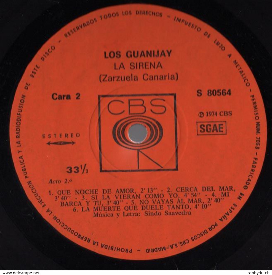 * LP * LOS GUANIJAY - LA SIRENA ( 1974 Ex-!!!) - Musicals