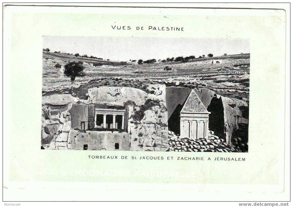 SUPERBE CPA...DE...PALESTINE...TOMBEAUX DE SAINT JACQUES ET ZACHARIE A JERUSALEM... - Palestine