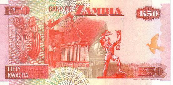 ZAMBIE   50 Kwacha  Daté De 1992    Pick 37a  Signature 10     *****BILLET  NEUF***** - Sambia