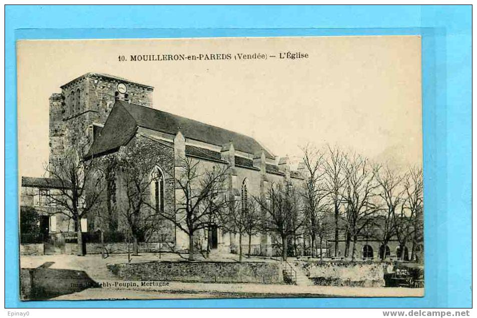 B - 85 - MOUILLERON En PAREDS - L'église - Mouilleron En Pareds